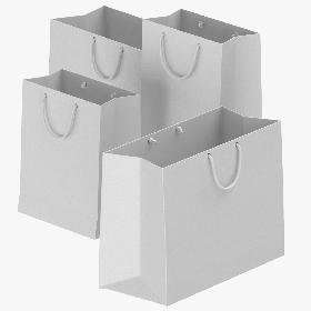 Paper Bags Set 02 3D model